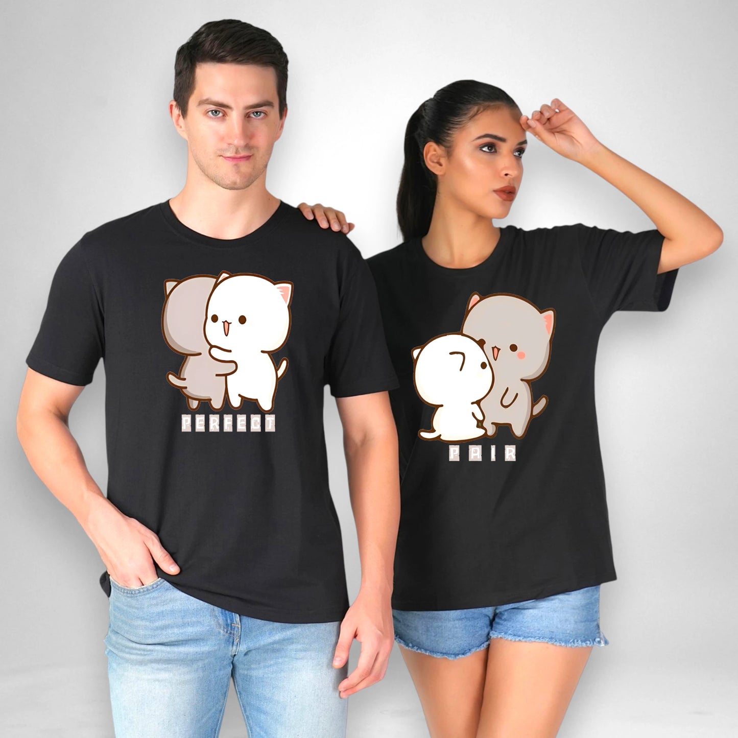 Perfect Pair Couple T-shirt front view