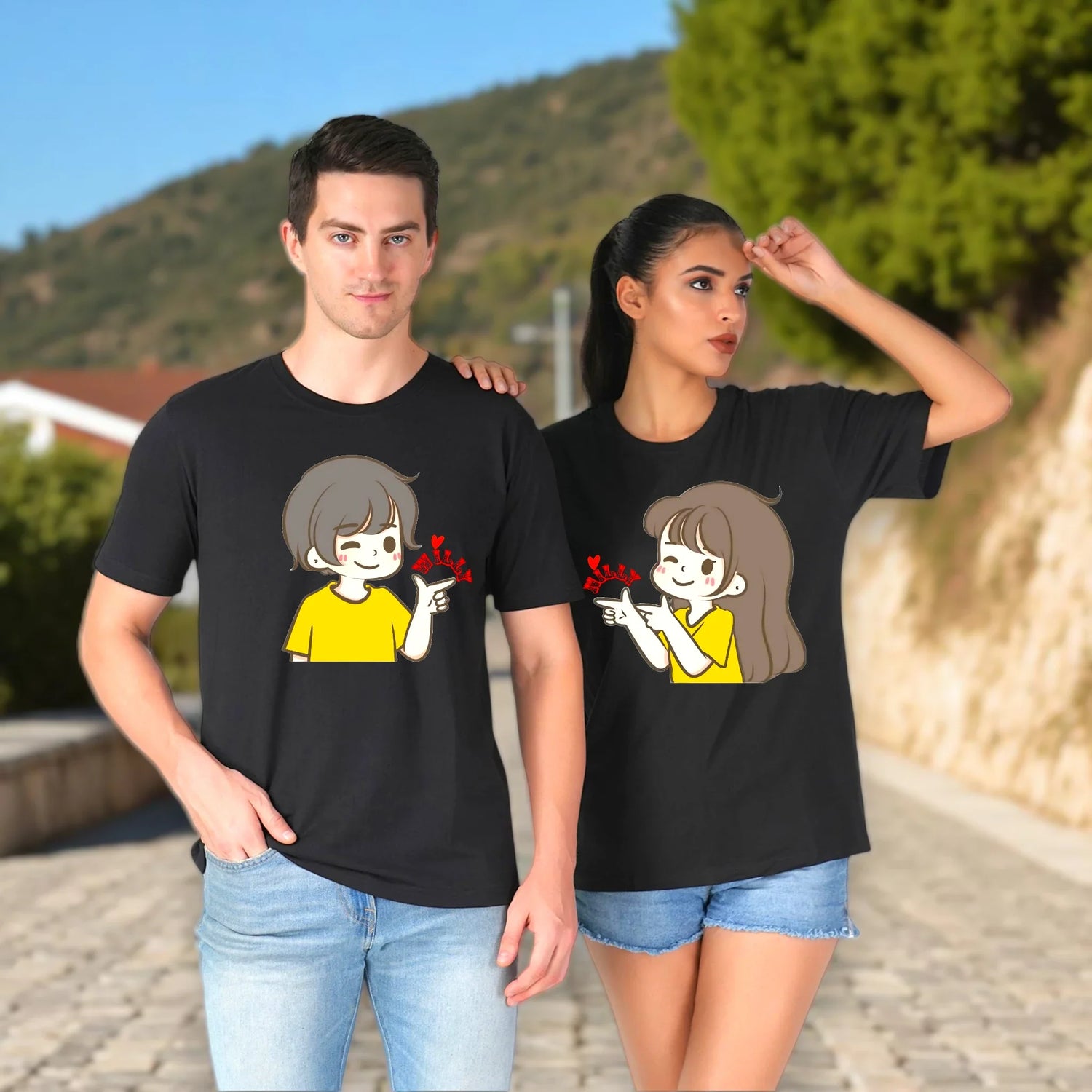 Retro Couple T Shirt
