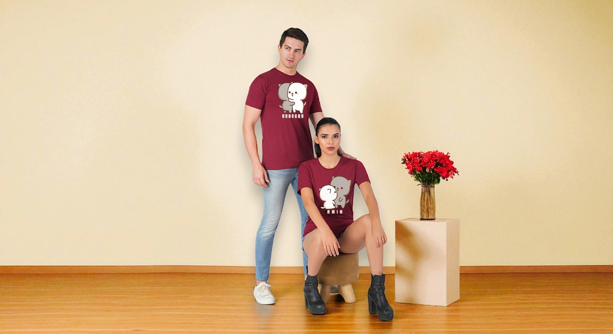WILLY-NILLY Couple T shirt Banner 2