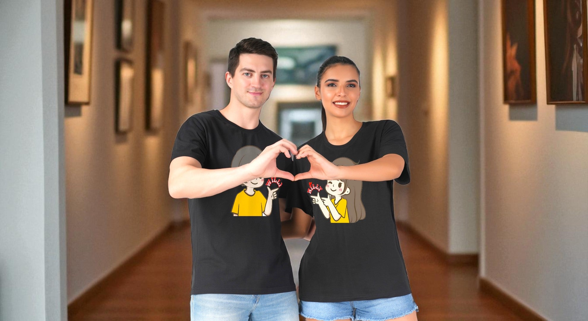 WILLY-NILLY Couple T shirt Banner 1